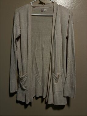 SO Open-Front Cardigan Sweater - Cream